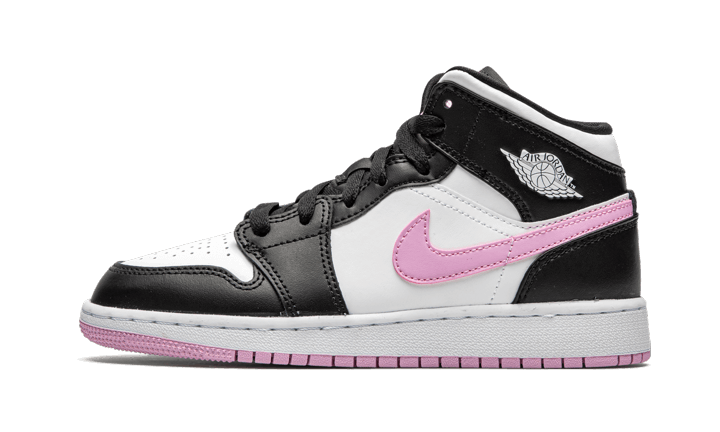 Air Jordan 1 Mid White Black Light Arctic Pink - 555112-103