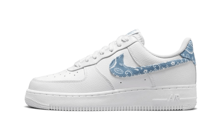 Nike Air Force 1 Low '07 Essential White Worn Blue Paisley - DH4406-100