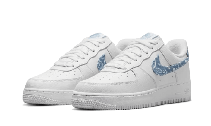 Nike Air Force 1 Low '07 Essential White Worn Blue Paisley - DH4406-100